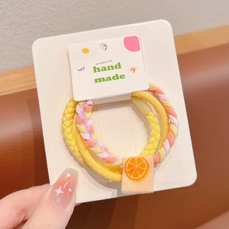 Wholesale Children's Elastic, Durable, and Non Damaging Headband with Ponytail and Rubber Hair Rope